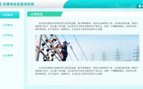 电力公司多媒体信息查询系统